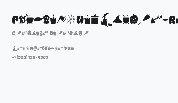 PumpkinsNightmare-Regular Business Card