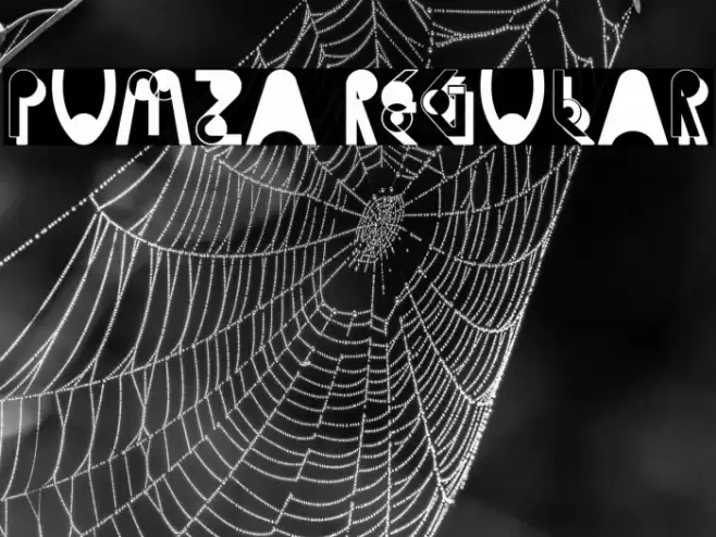 Pumza Regular Font examples
