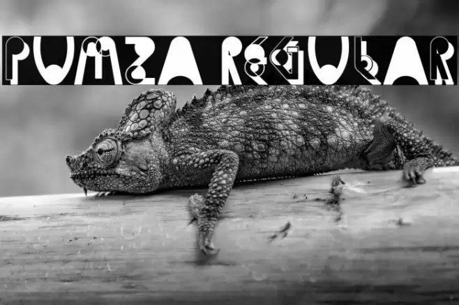 Pumza Regular Font examples