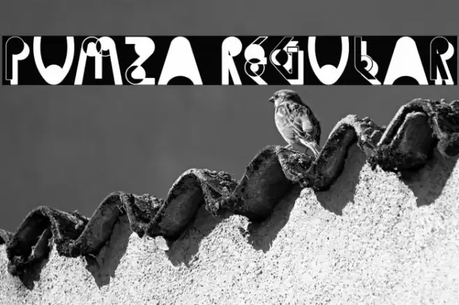 Pumza Regular Font examples
