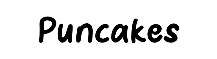 Puncakes  フリーフォントのダウンロード