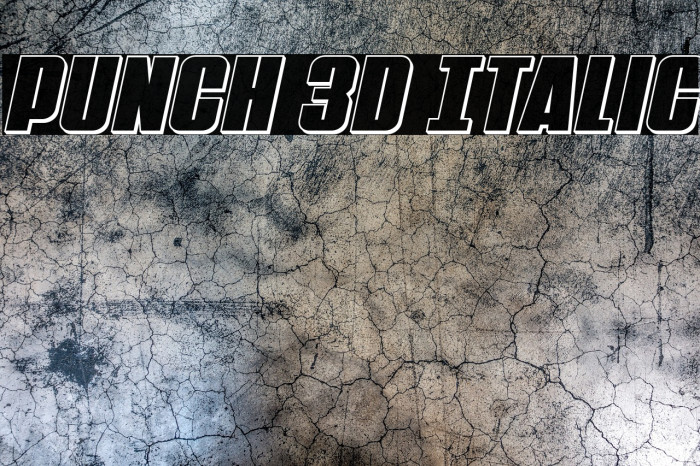 Punch 3D Italic Example 2