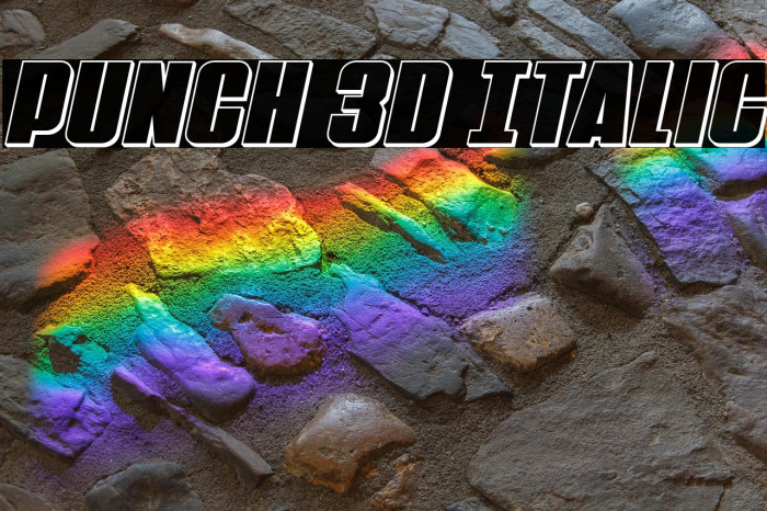 Punch 3D Italic Example 3