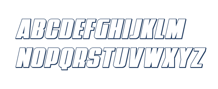 Punch 3D Italic Lowercase