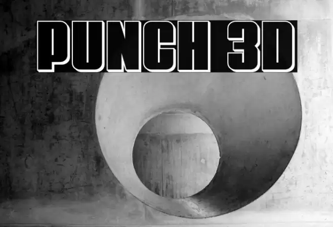 Punch 3D Font examples