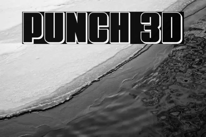 Punch 3D Font examples