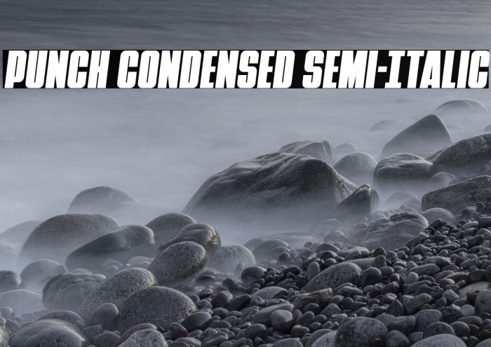 Punch Condensed Semi-Italic Example 3