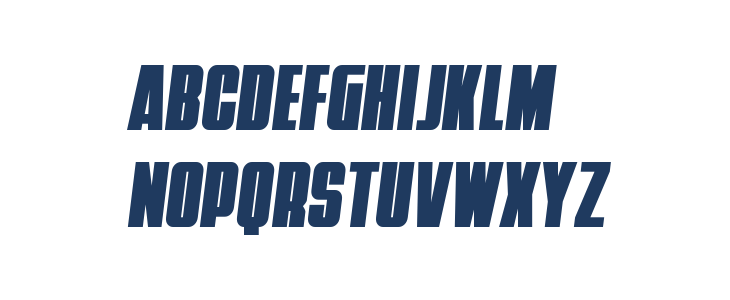 Punch Condensed Semi-Italic Lowercase
