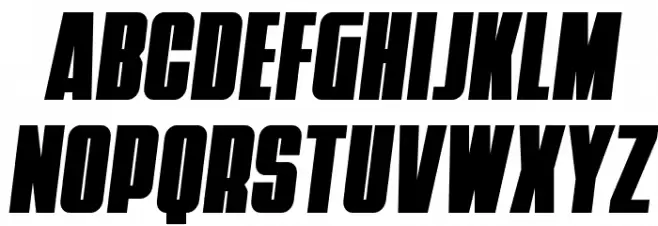 Punch Condensed Semi-Italic 字体 小写