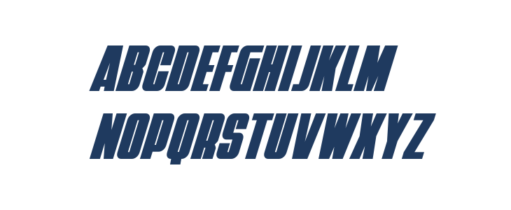 Punch Condensed Super-Italic Lowercase