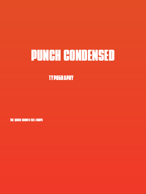 Punch Condensed Poster