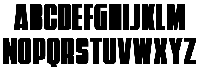 Punch Condensed Font LOWERCASE