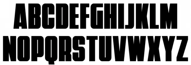 Punch Condensed Caratteri MINUSCOLO