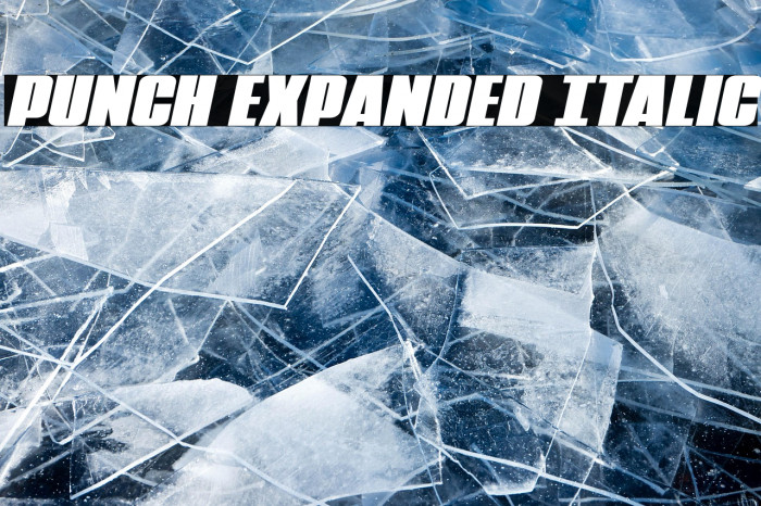 Punch Expanded Italic Example 2