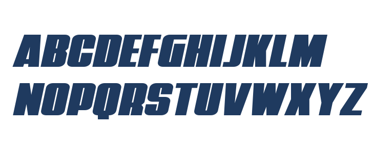 Punch Expanded Italic Lowercase