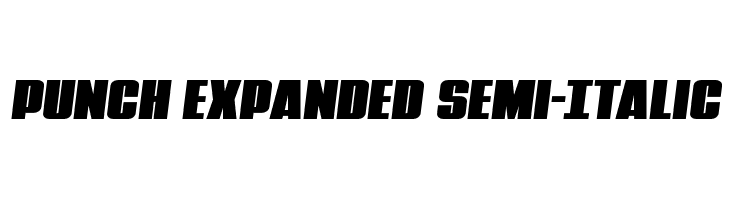 Punch Expanded Semi-Italic  baixar fontes gratis