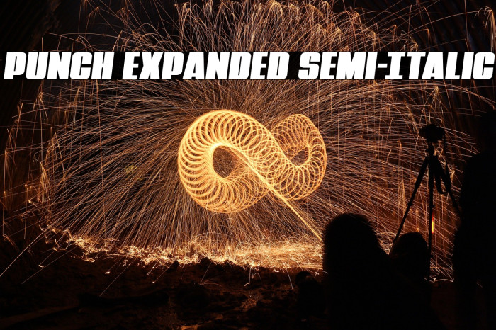 Punch Expanded Semi-Italic Example 2