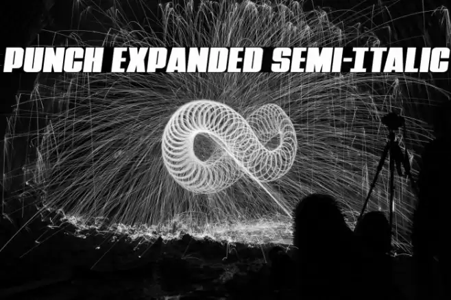Punch Expanded Semi-Italic Font examples