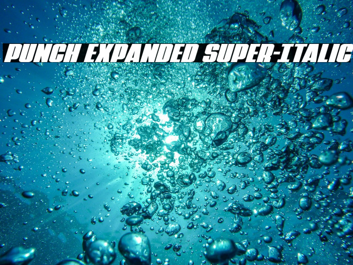 Punch Expanded Super-Italic Example 3