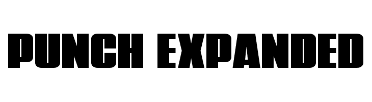 Punch Expanded  Скачать бесплатные шрифты