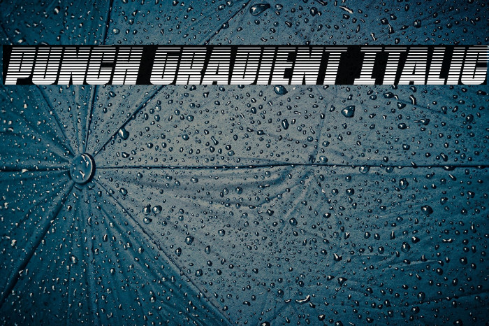 Punch Gradient Italic Example 2