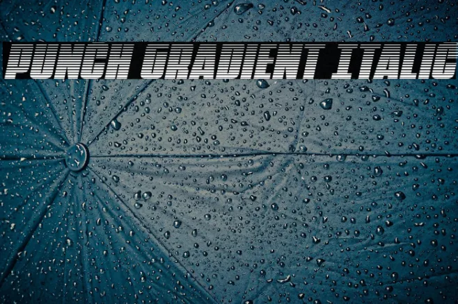 Punch Gradient Italic Example 2