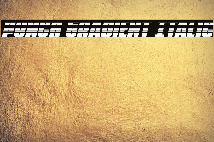 Punch Gradient Italic Example 3