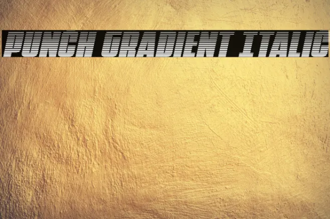 Punch Gradient Italic Example 3