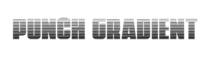 Punch Gradient  フリーフォントのダウンロード