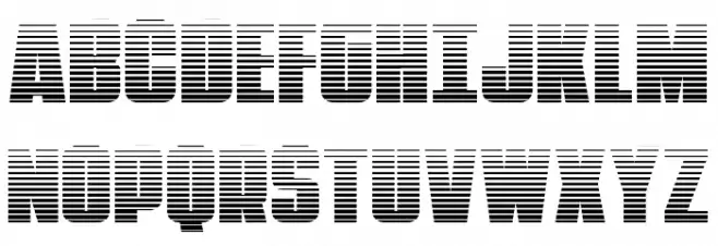 Punch Gradient フォント 大文字