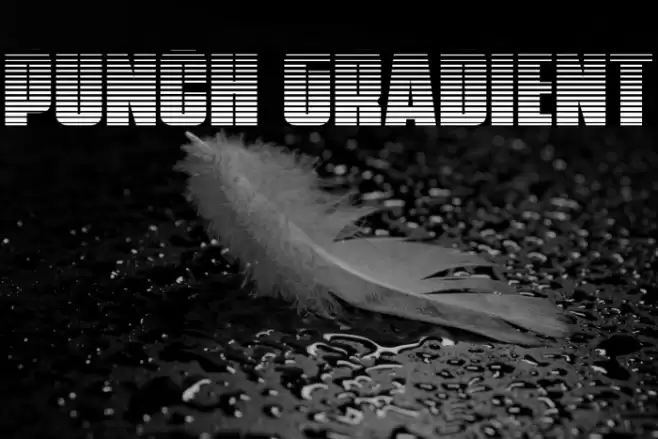 Punch Gradient Font examples