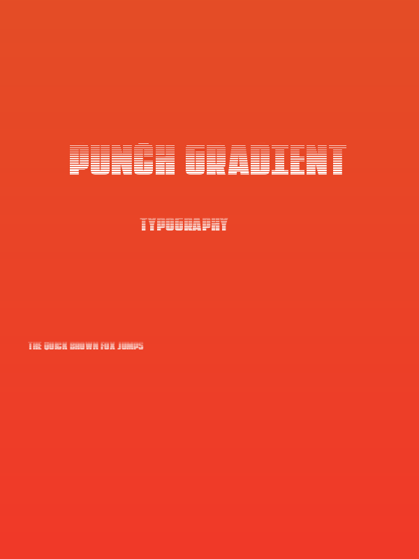 Punch Gradient Poster