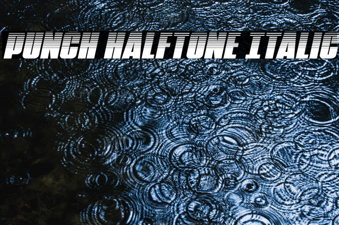 Punch Halftone Italic Example 2
