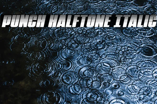 Punch Halftone Italic Example 2