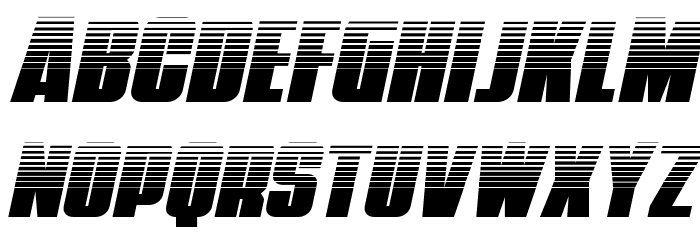 Punch Halftone Italic Font LOWERCASE