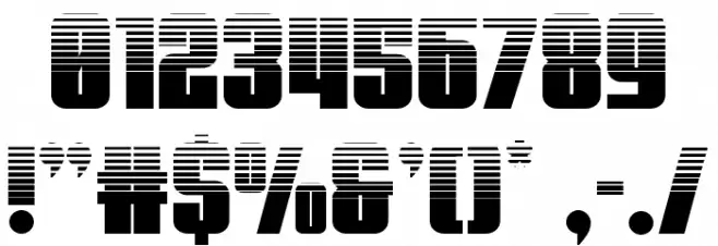 Punch Halftone Font OTHER CHARS