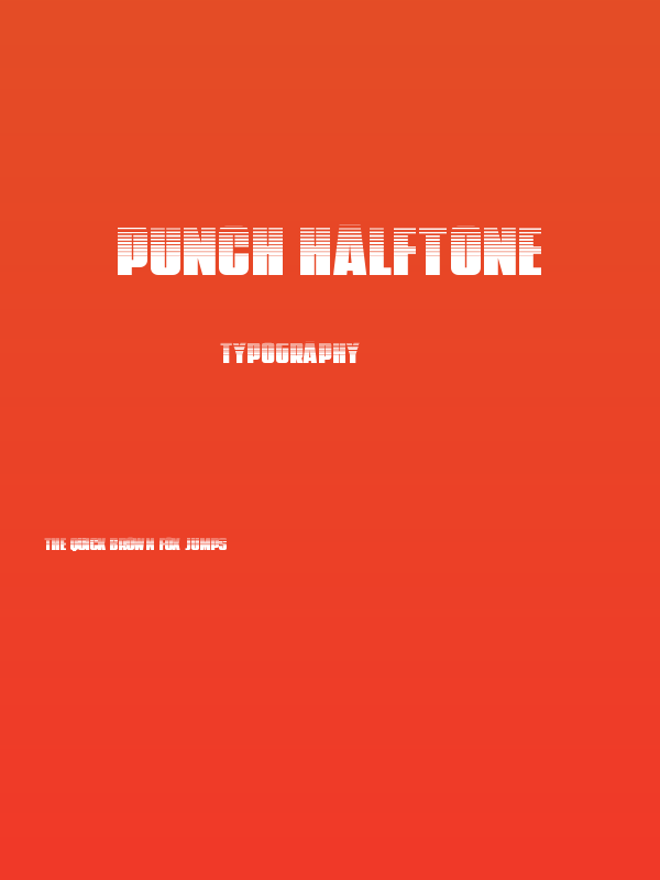 Punch Halftone Poster