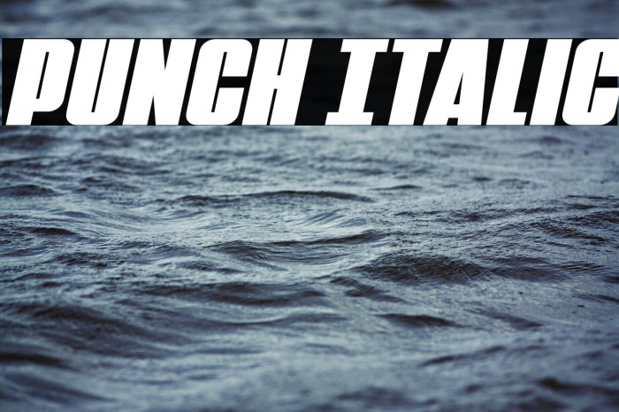 Punch Italic Example 3