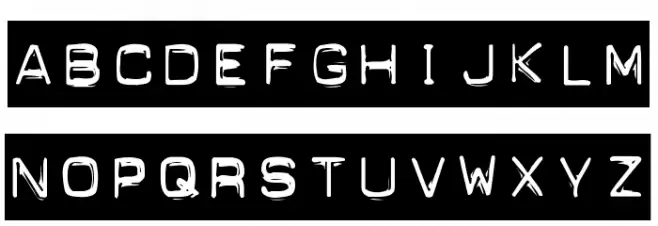 Punch Label Schriftart Groß
