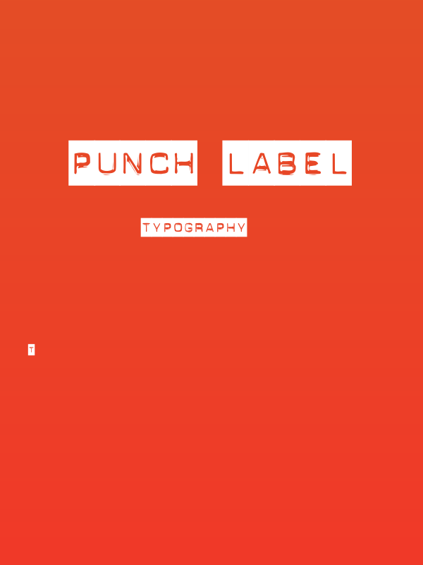 Punch Label Poster