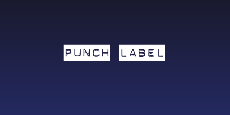 Punch Label Social Header
