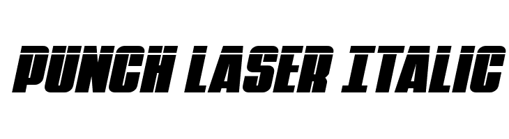 Punch Laser Italic  Frei Schriftart Herunterladen