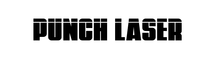Punch Laser  font caratteri gratis