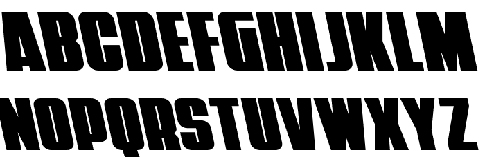 Punch Leftalic Font LOWERCASE