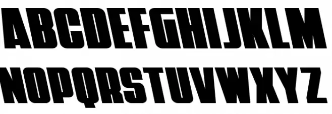Punch Leftalic Font Litere mici