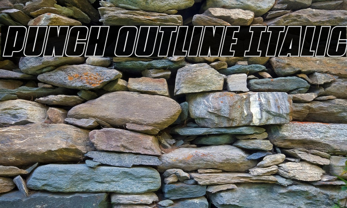 Punch Outline Italic Example 2