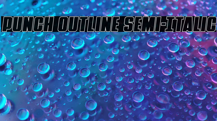 Punch Outline Semi-Italic Example 2