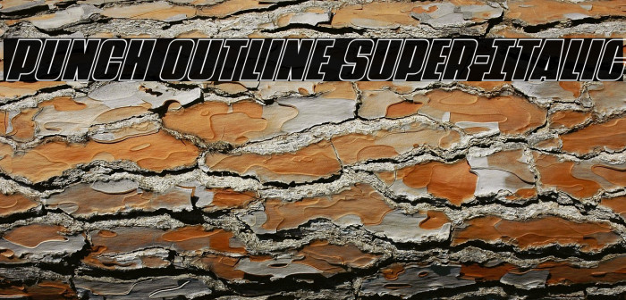 Punch Outline Super-Italic Example 1