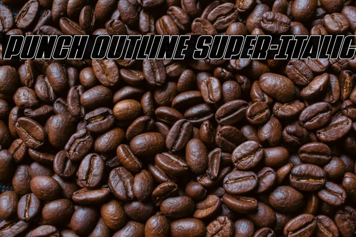 Punch Outline Super-Italic Example 2