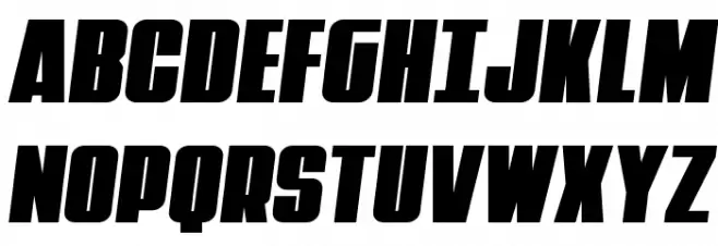Punch Semi-Italic خط أحرف كبيرة